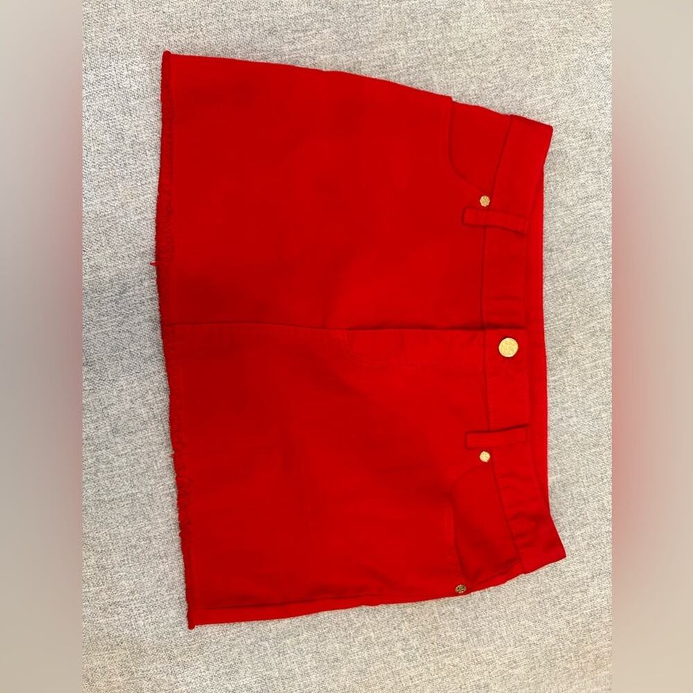 Tory Burch Red Mini Skirt